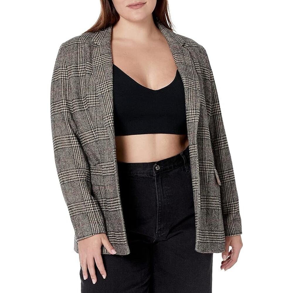 The Drop Blake Long Blazer Plaid Blazer Size 4X - Picture 4 of 7